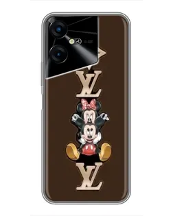 Чехол для TECNO POVA Neo 3 с картинкой «LV и Микки Маус»