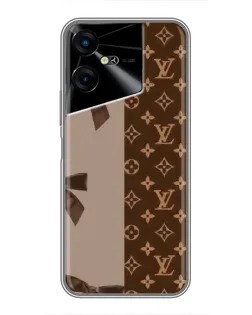 Чехол для TECNO POVA Neo 3 с картинкой «Louis Vuitton — банты»