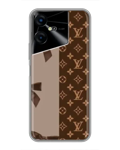 Чехол для TECNO POVA Neo 3 с картинкой «Louis Vuitton — банты»