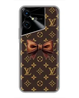 Чехол для TECNO POVA Neo 3 с картинкой «LV с бантом»