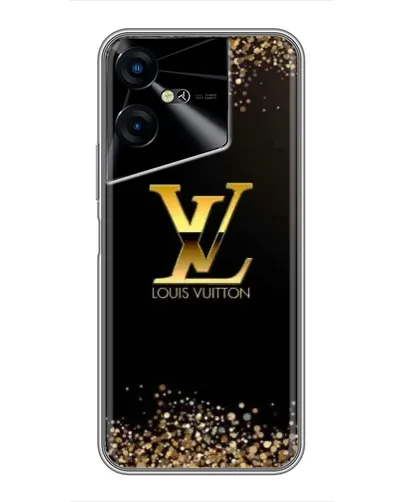 Чехол для TECNO POVA Neo 3 с картинкой «LV — золотые искры»