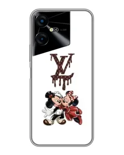 Чехол для TECNO POVA Neo 3 с картинкой «LV и Микки Маус»