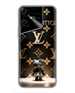 Чехол для TECNO POVA Neo 3 с картинкой «Монограмма с фигурой»