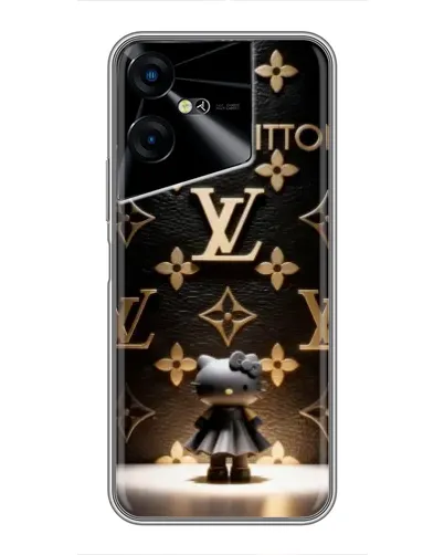 Чехол для TECNO POVA Neo 3 с картинкой «Монограмма с фигурой»