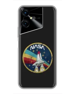 Чехол для TECNO POVA Neo 3 с картинкой «NASA — эмблема миссии» Чехол для TECNO POVA Neo 3 с картинкой «NASA — эмблема миссии»