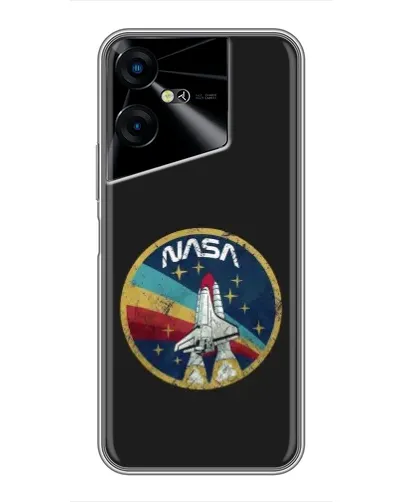 Чехол для TECNO POVA Neo 3 с картинкой «NASA — эмблема миссии»