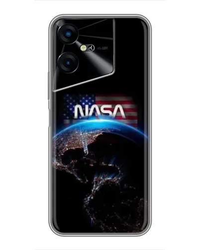 Чехол для TECNO POVA Neo 3 с картинкой «Земля из космоса NASA»