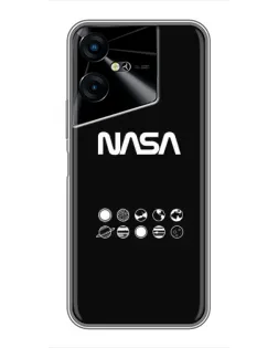 Чехол для TECNO POVA Neo 3 с картинкой «NASA — технический принт» Чехол для TECNO POVA Neo 3 с картинкой «NASA — технический принт»