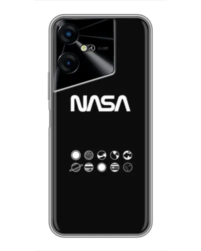 Чехол для TECNO POVA Neo 3 с картинкой «NASA — технический принт»