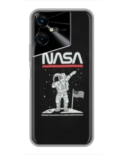 Чехол для TECNO POVA Neo 3 с картинкой «NASA — шагаем по Луне» Чехол для TECNO POVA Neo 3 с картинкой «NASA — шагаем по Луне»