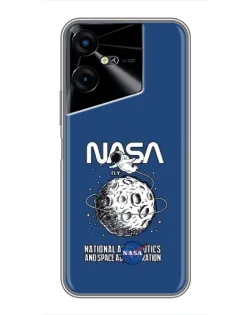 Чехол для TECNO POVA Neo 3 с картинкой «NASA — лунная миссия» Чехол для TECNO POVA Neo 3 с картинкой «NASA — лунная миссия»