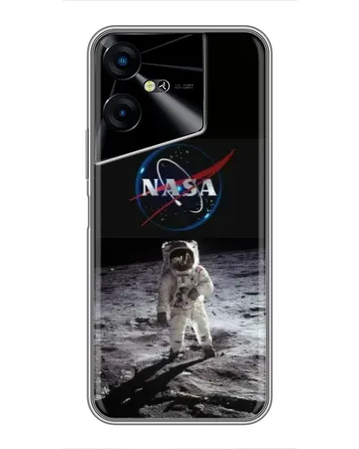 Чехол для TECNO POVA Neo 3 с картинкой «Астронавт на Луне»