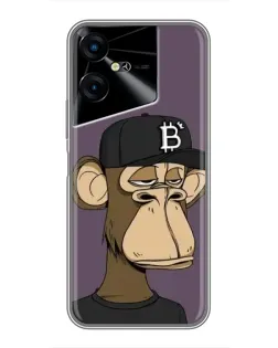 Чехол для TECNO POVA Neo 3 с картинкой «Bored Ape в кепке»
