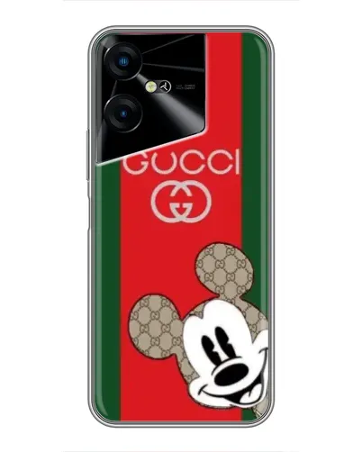 Чехол для TECNO POVA Neo 3 с картинкой «Gucci — полосы и Микки»