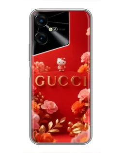 Чехол для TECNO POVA Neo 3 с картинкой «Gucci — золотой сад»