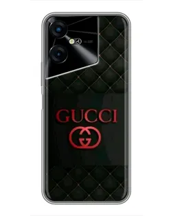 Чехол для TECNO POVA Neo 3 с картинкой «Gucci — стеганый черный»