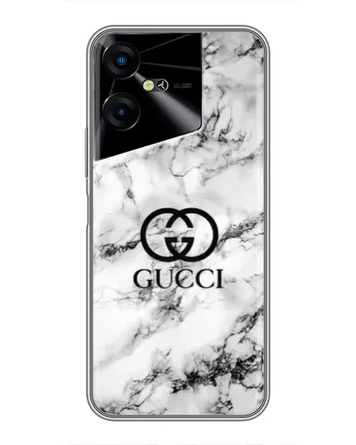 Чехол для TECNO POVA Neo 3 с картинкой «Gucci — мраморный шик»
