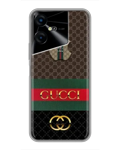 Чехол для TECNO POVA Neo 3 с картинкой «Gucci — брендированный десерт»