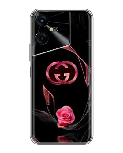 Чехол для TECNO POVA Neo 3 с картинкой «Gucci — неоновая роза»