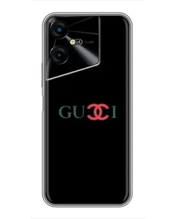 Чехол для TECNO POVA Neo 3 с картинкой «Gucci — красный градиент»