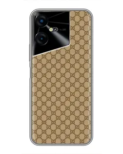 Чехол для TECNO POVA Neo 3 с картинкой «Gucci — классический беж»