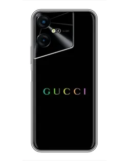 Чехол для TECNO POVA Neo 3 с картинкой «Gucci — неоновый минимализм»