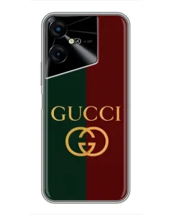 Чехол для TECNO POVA Neo 3 с картинкой «Gucci — темно-зеленый градиент»