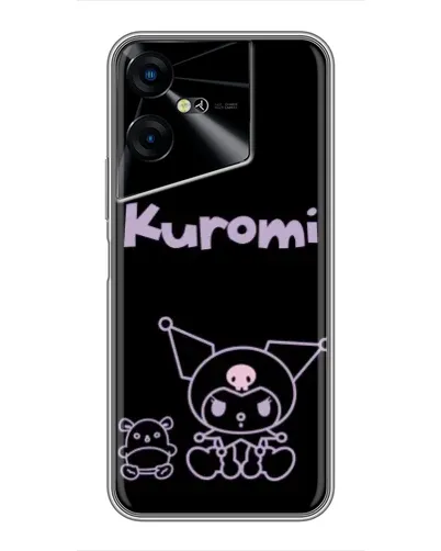 Чехол для TECNO POVA Neo 3 с картинкой «Kuromi — черный минимализм» Чехол для TECNO POVA Neo 3 с картинкой «Kuromi — черный минимализм»