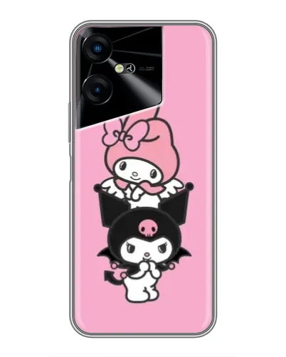 Чехол для TECNO POVA Neo 3 с картинкой «My Melody и Kuromi» Чехол для TECNO POVA Neo 3 с картинкой «My Melody и Kuromi»