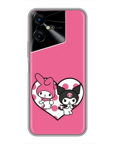 Чехол для TECNO POVA Neo 3 с картинкой «Kuromi и My Melody» Чехол для TECNO POVA Neo 3 с картинкой «Kuromi и My Melody»