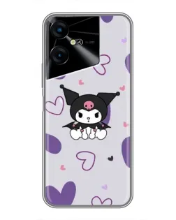 Чохол для TECNO POVA Neo 3 з картинкою «Kuromi та лавандові серця» Чохол для TECNO POVA Neo 3 з картинкою «Kuromi та лавандові серця»