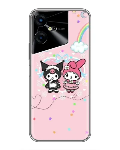 Чехол для TECNO POVA Neo 3 с картинкой «My Melody и Kuromi» Чехол для TECNO POVA Neo 3 с картинкой «My Melody и Kuromi»