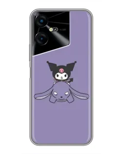 Чохол для TECNO POVA Neo 3 з картинкою «Kuromi на ліловому фоні» Чохол для TECNO POVA Neo 3 з картинкою «Kuromi на ліловому фоні»