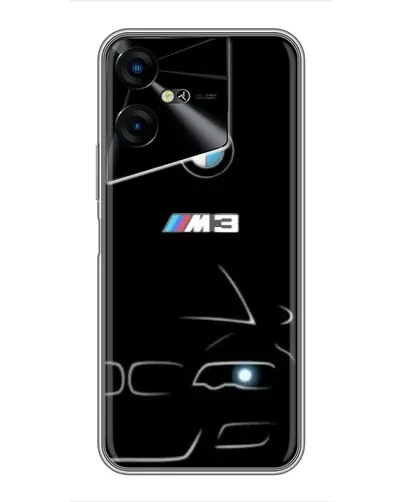 Чехол для TECNO POVA Neo 3 с картинкой «Минималистичный принт BMW M3»