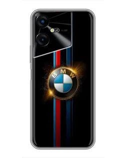 Чехол для TECNO POVA Neo 3 с картинкой «BMW M-Power неон»