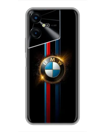 Чехол для TECNO POVA Neo 3 с картинкой «BMW M-Power неон»