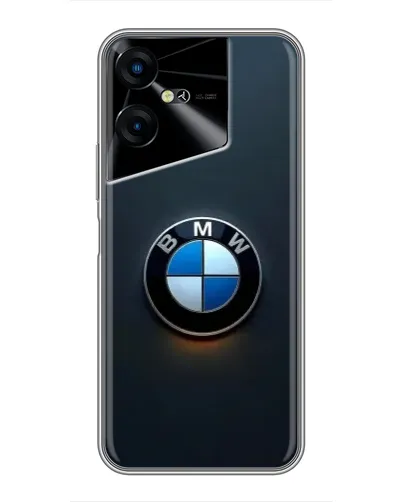 Чехол для TECNO POVA Neo 3 с картинкой «Логотип BMW — минимализм»
