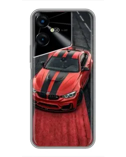 Чехол для TECNO POVA Neo 3 с картинкой «BMW на красной дорожке»