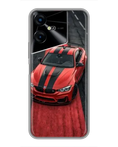 Чехол для TECNO POVA Neo 3 с картинкой «BMW на красной дорожке»
