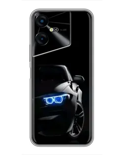 Чехол для TECNO POVA Neo 3 с картинкой «BMW — ночной взгляд»