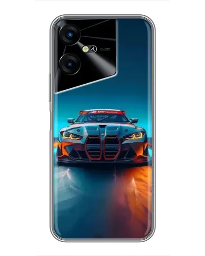 Чехол для TECNO POVA Neo 3 с картинкой «BMW — огни неона» Чехол для TECNO POVA Neo 3 с картинкой «BMW — огни неона»