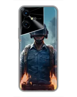 Чехол для TECNO POVA Neo 3 с картинкой «PUBG — реалистичный герой» Чехол для TECNO POVA Neo 3 с картинкой «PUBG — реалистичный герой»