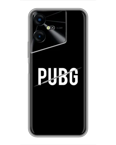 Чехол для TECNO POVA Neo 3 с картинкой «PUBG — белый логотип» Чехол для TECNO POVA Neo 3 с картинкой «PUBG — белый логотип»