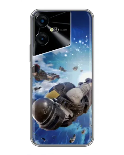 Чехол для TECNO POVA Neo 3 с картинкой «Десант PUBG — прыжок» Чехол для TECNO POVA Neo 3 с картинкой «Десант PUBG — прыжок»