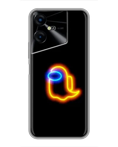 Чехол для TECNO POVA Neo 3 с картинкой «Among Us неоновое сияние»