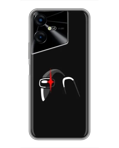 Чехол для TECNO POVA Neo 3 с картинкой «Among Us шлем»