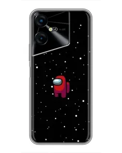 Чехол для TECNO POVA Neo 3 с картинкой «Красный Among Us»