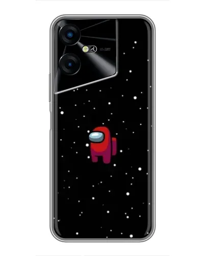 Чехол для TECNO POVA Neo 3 с картинкой «Красный Among Us»