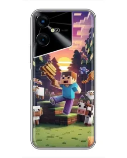Чохол для TECNO POVA Neo 3 з картинкою «Стів на фермі» Чохол для TECNO POVA Neo 3 з картинкою «Стів на фермі»