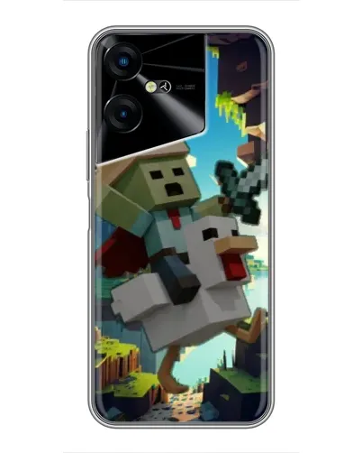 Чехол для TECNO POVA Neo 3 с картинкой «Стив и гусь» Чехол для TECNO POVA Neo 3 с картинкой «Стив и гусь»